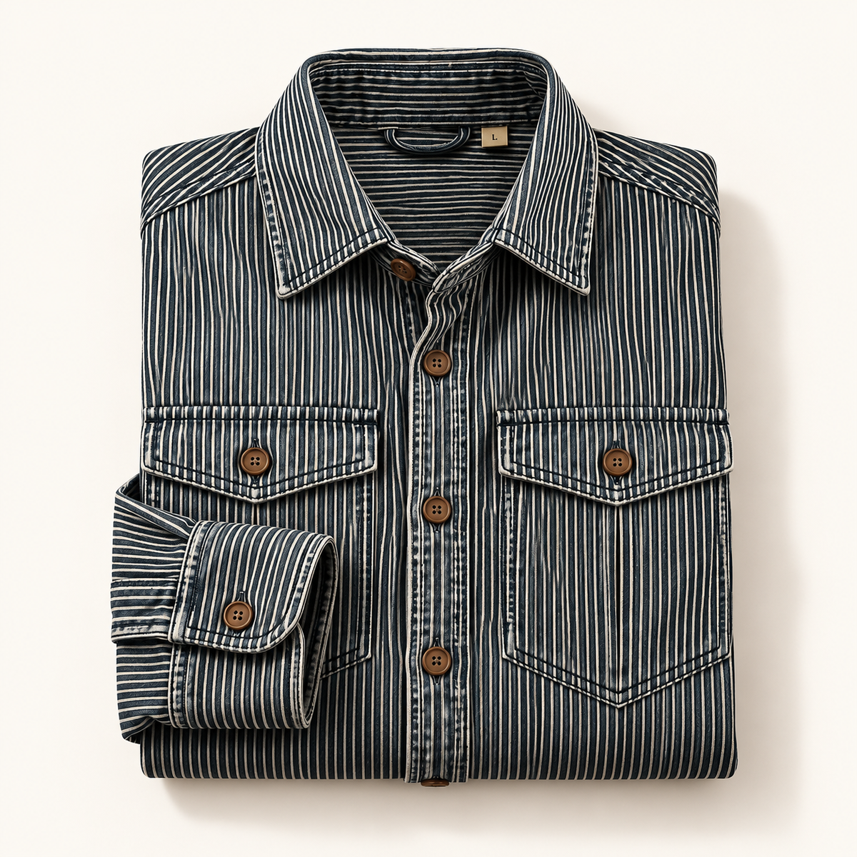 The Bennett Striped Denim Shirt