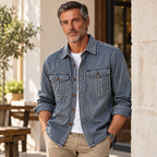 The Bennett Striped Denim Shirt