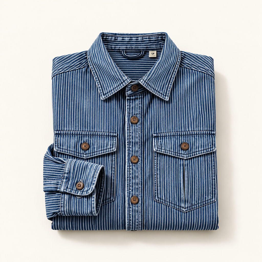 The Bennett Striped Denim Shirt