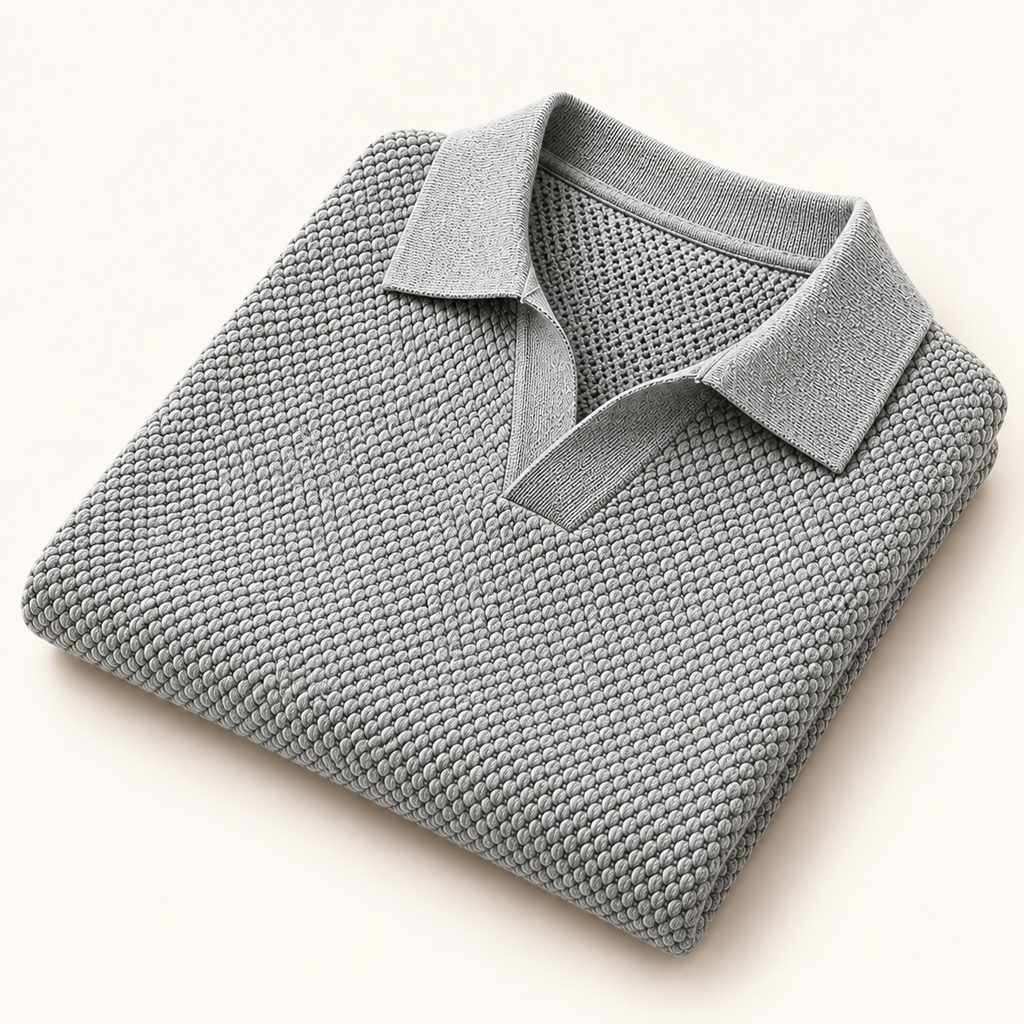 The Thatcher Waffle Knit Polo