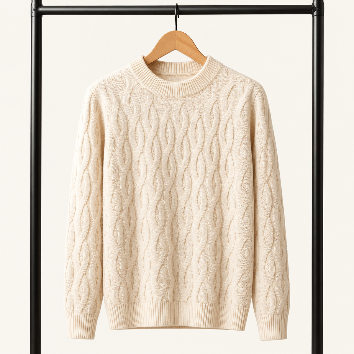 The Ellis Merino Wool Cable Knit Sweater