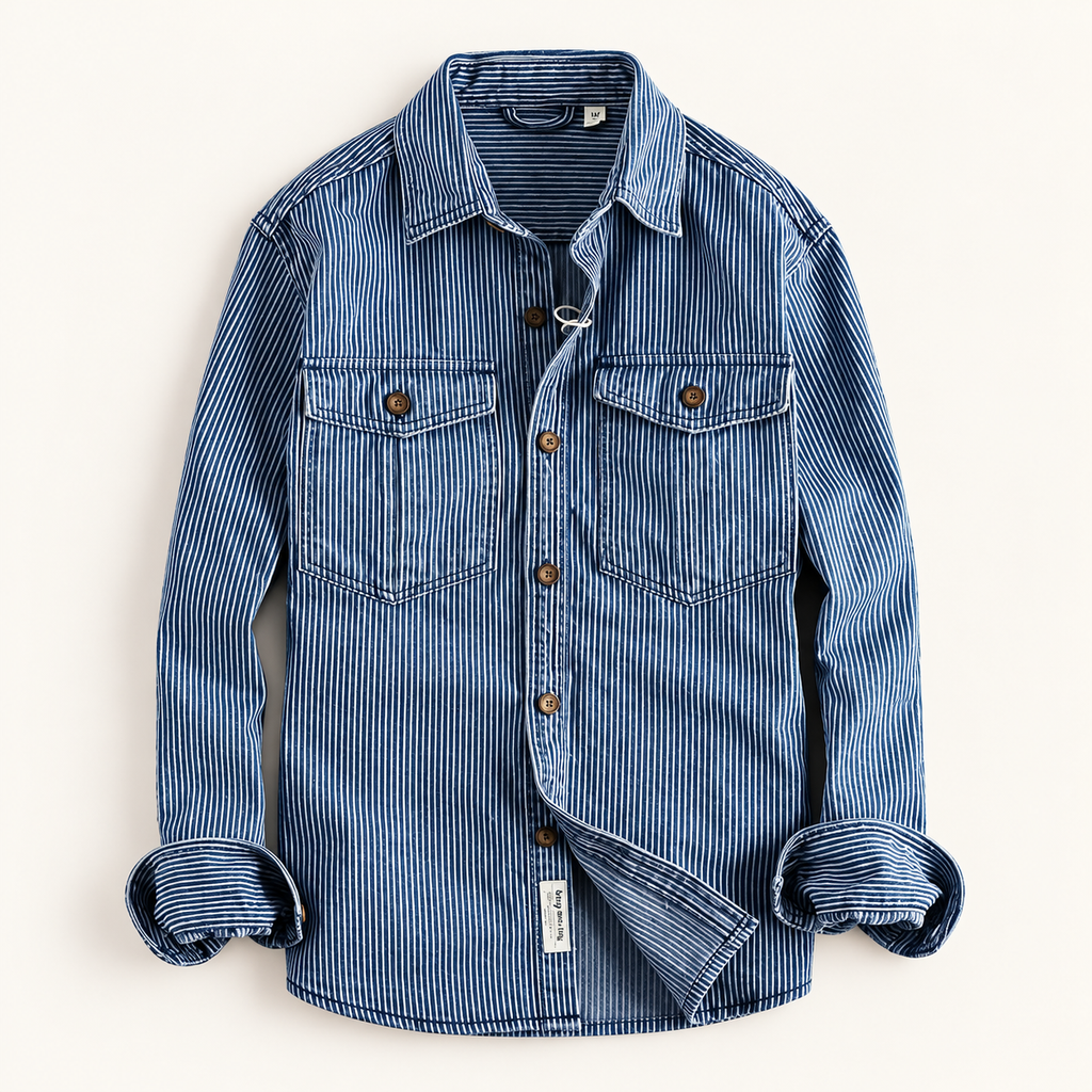 The Bennett Striped Denim Shirt