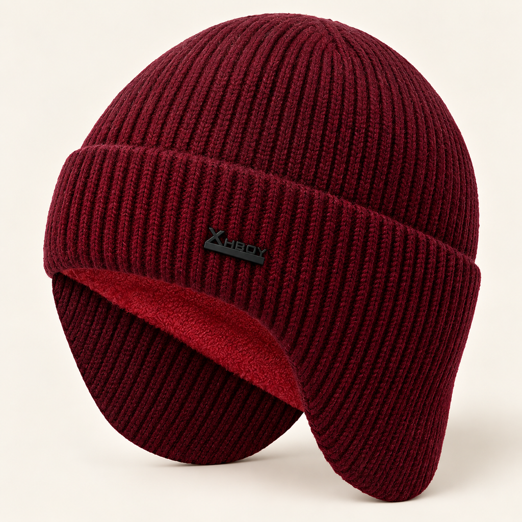 The Hollis Fleece-Lined Earflap Beanie