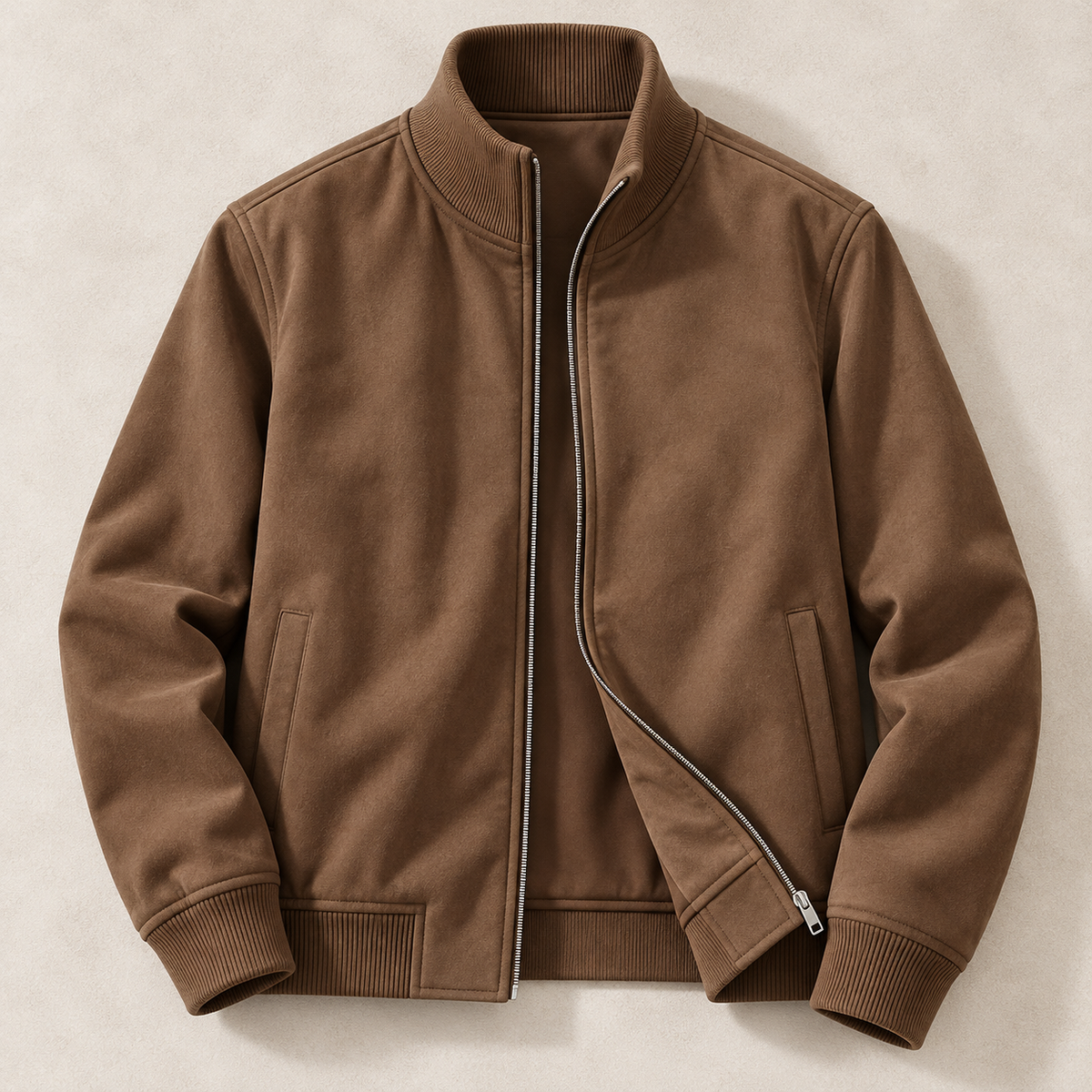 The Corrigan Suede Bomber Jacket