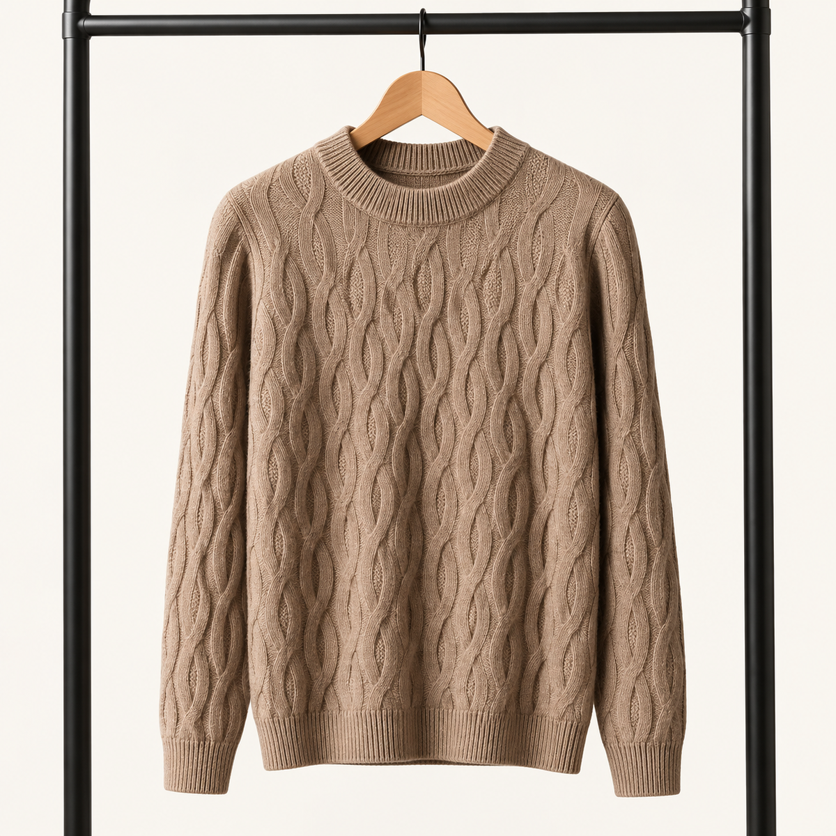 The Ellis Merino Wool Cable Knit Sweater
