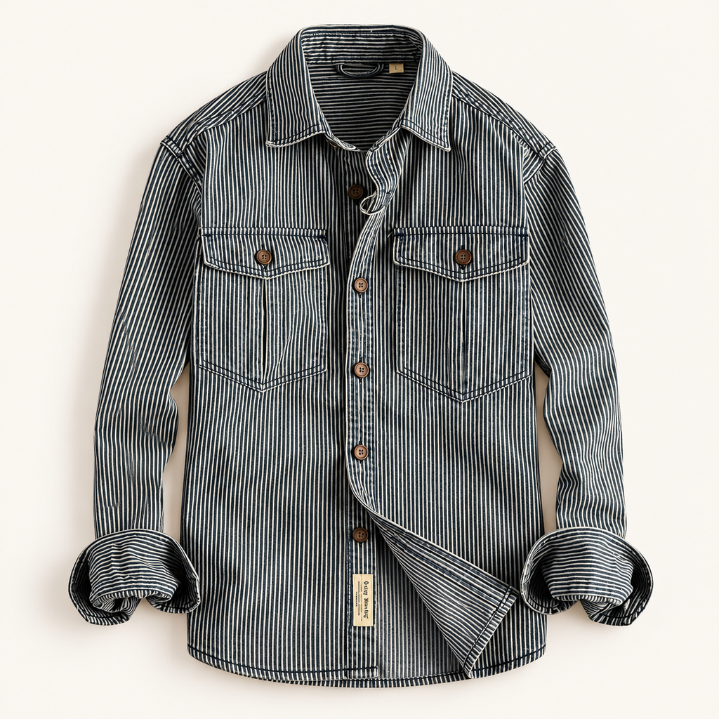 The Bennett Striped Denim Shirt