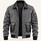 The Bennett Suede Bomber Jacket