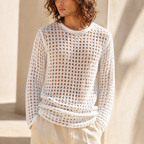 The Tolland Cotton Mesh Sweater