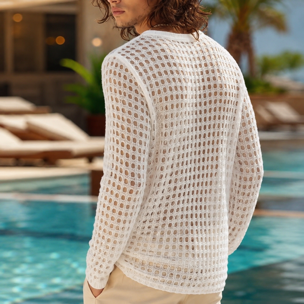 The Tolland Cotton Mesh Sweater