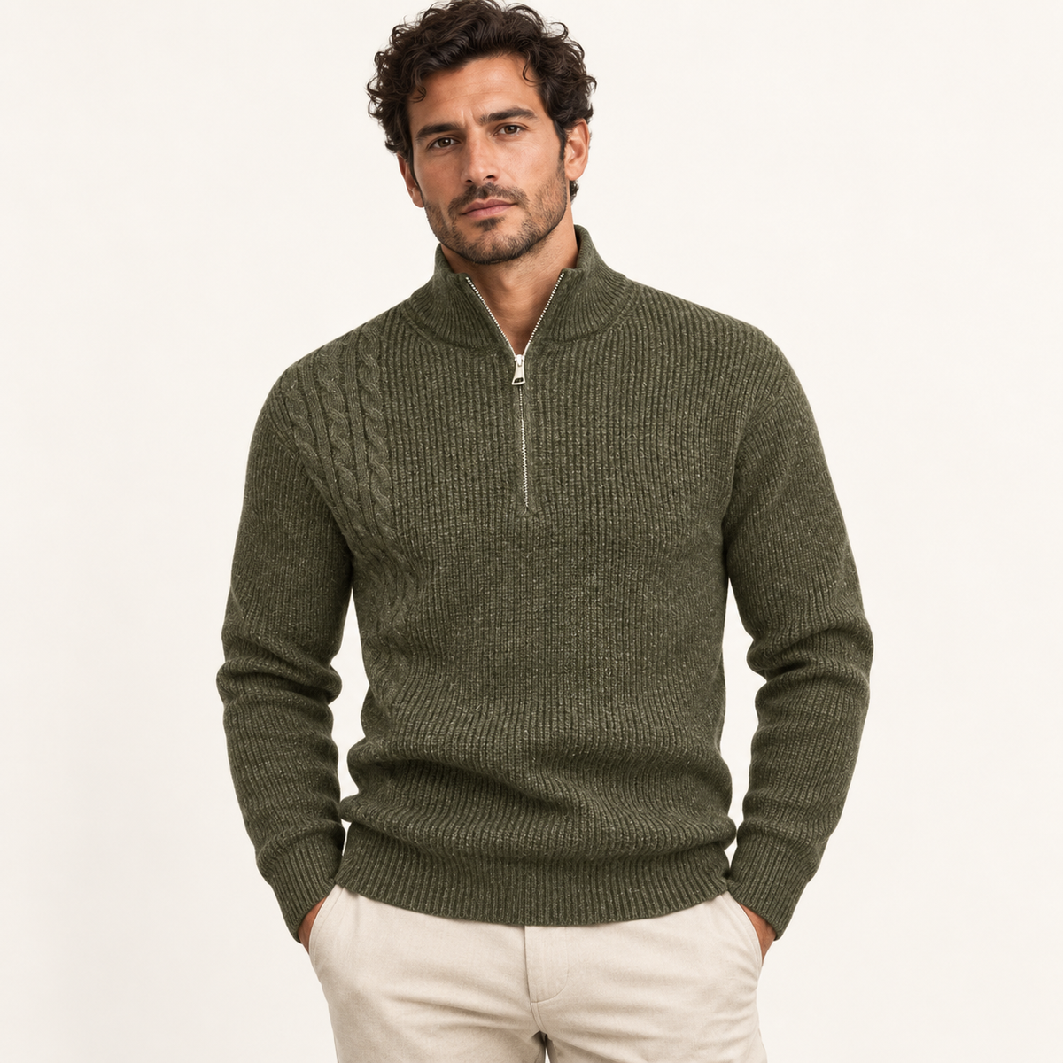 The Hartwell Quarter-Zip Knit