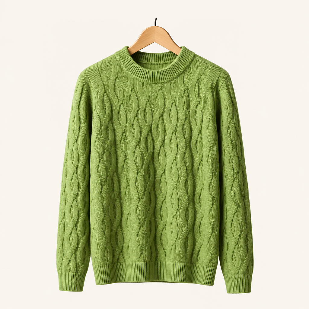 The Ellis Merino Wool Cable Knit Sweater