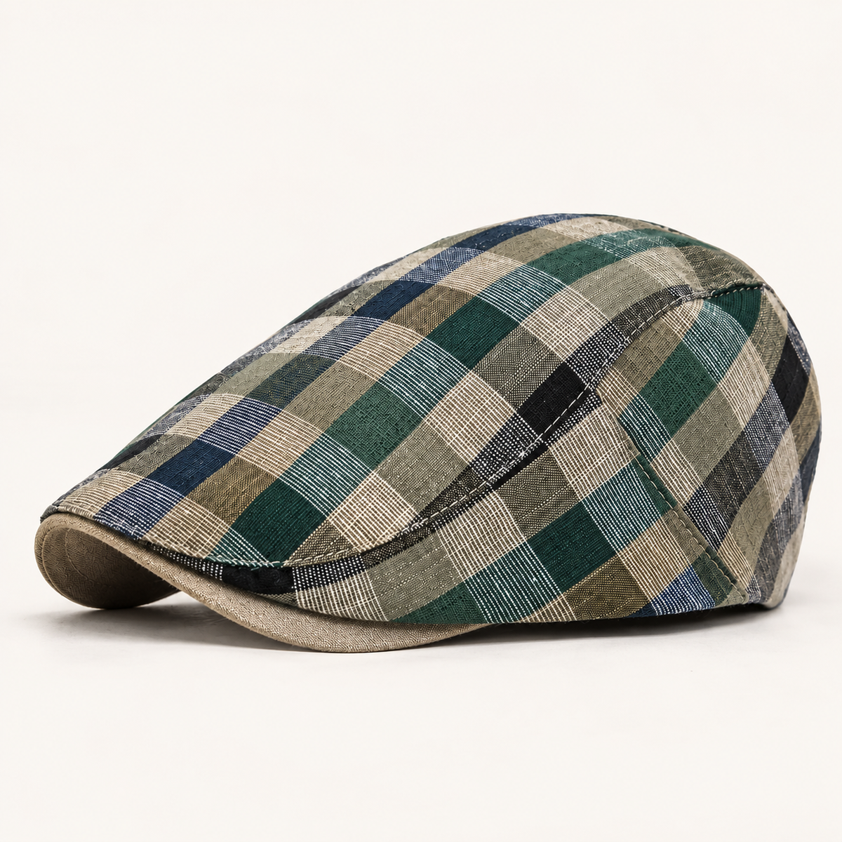 The Ellerby Striped Newsboy Cap