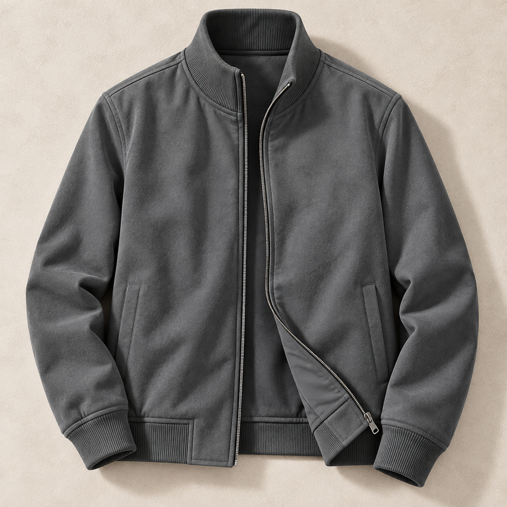 The Corrigan Suede Bomber Jacket