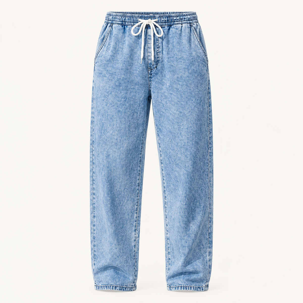The Weston Drawstring Denim Pants