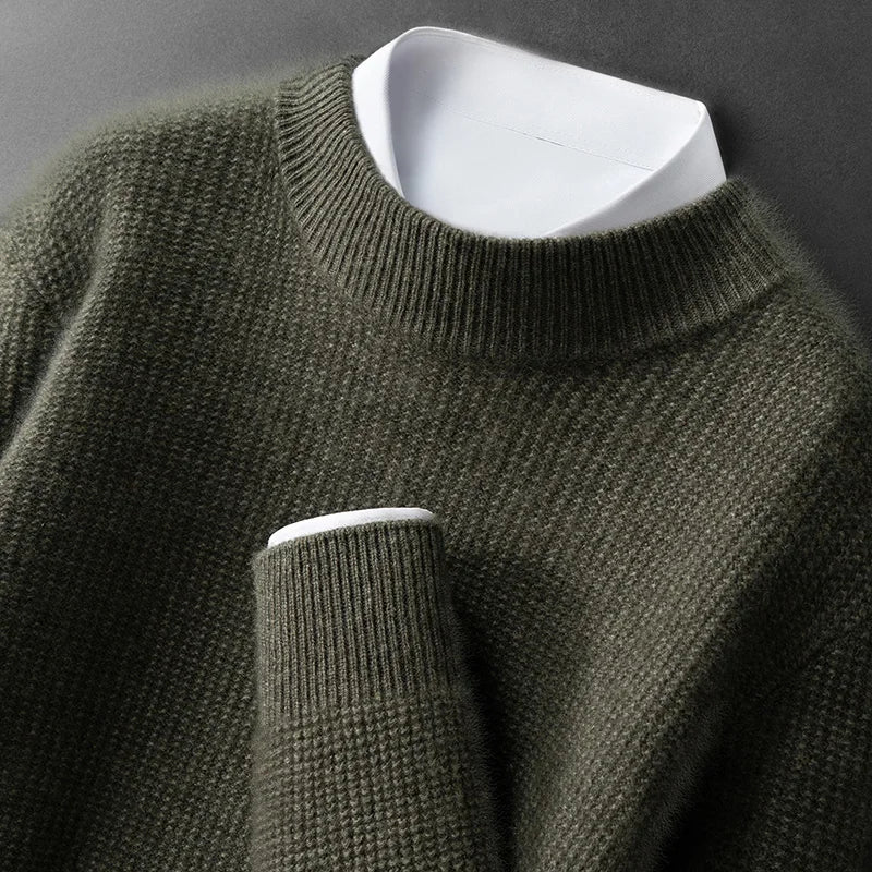 Elias Cashmere Jacquard Winter Pullover