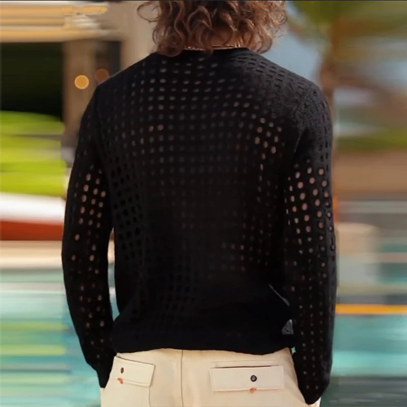 The Tolland Cotton Mesh Sweater