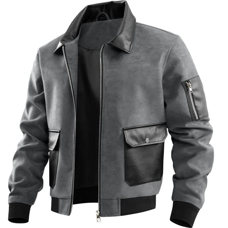 The Bennett Suede Bomber Jacket