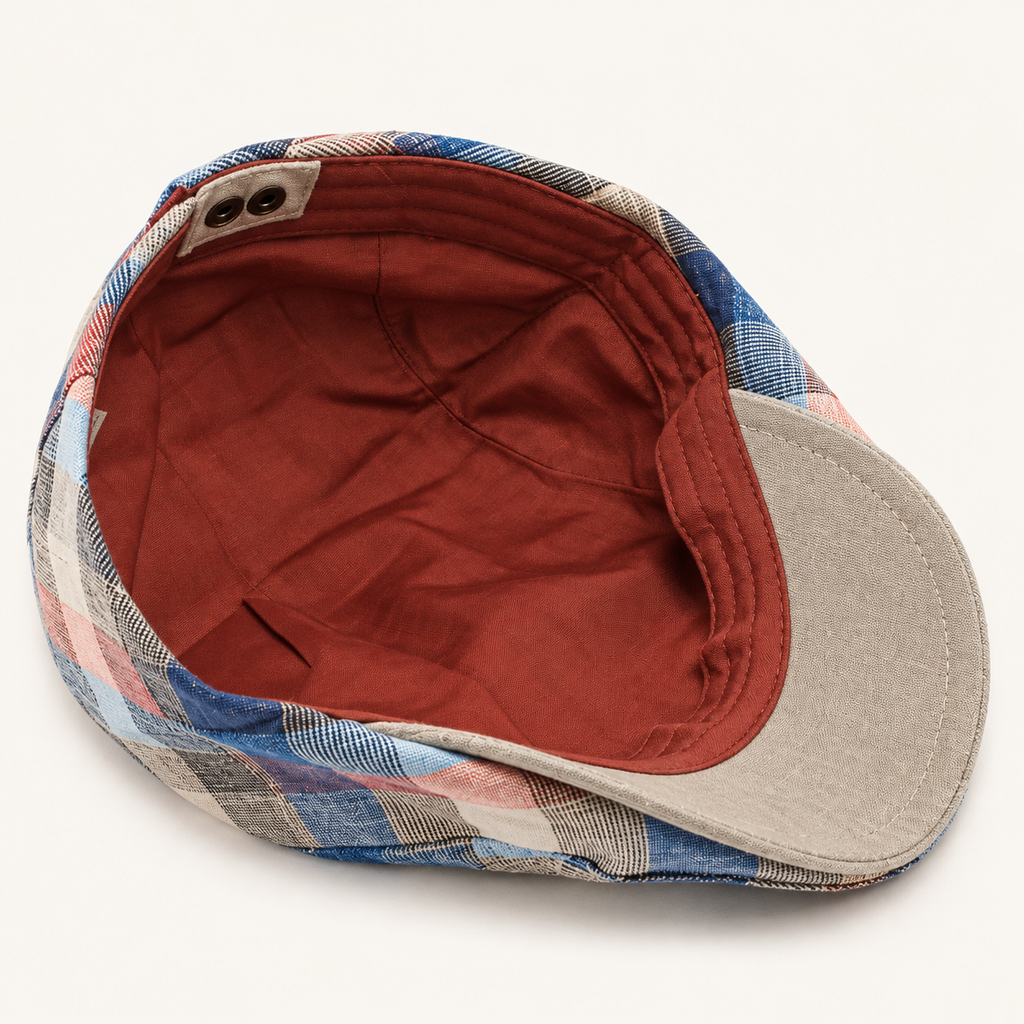 The Ellerby Striped Newsboy Cap