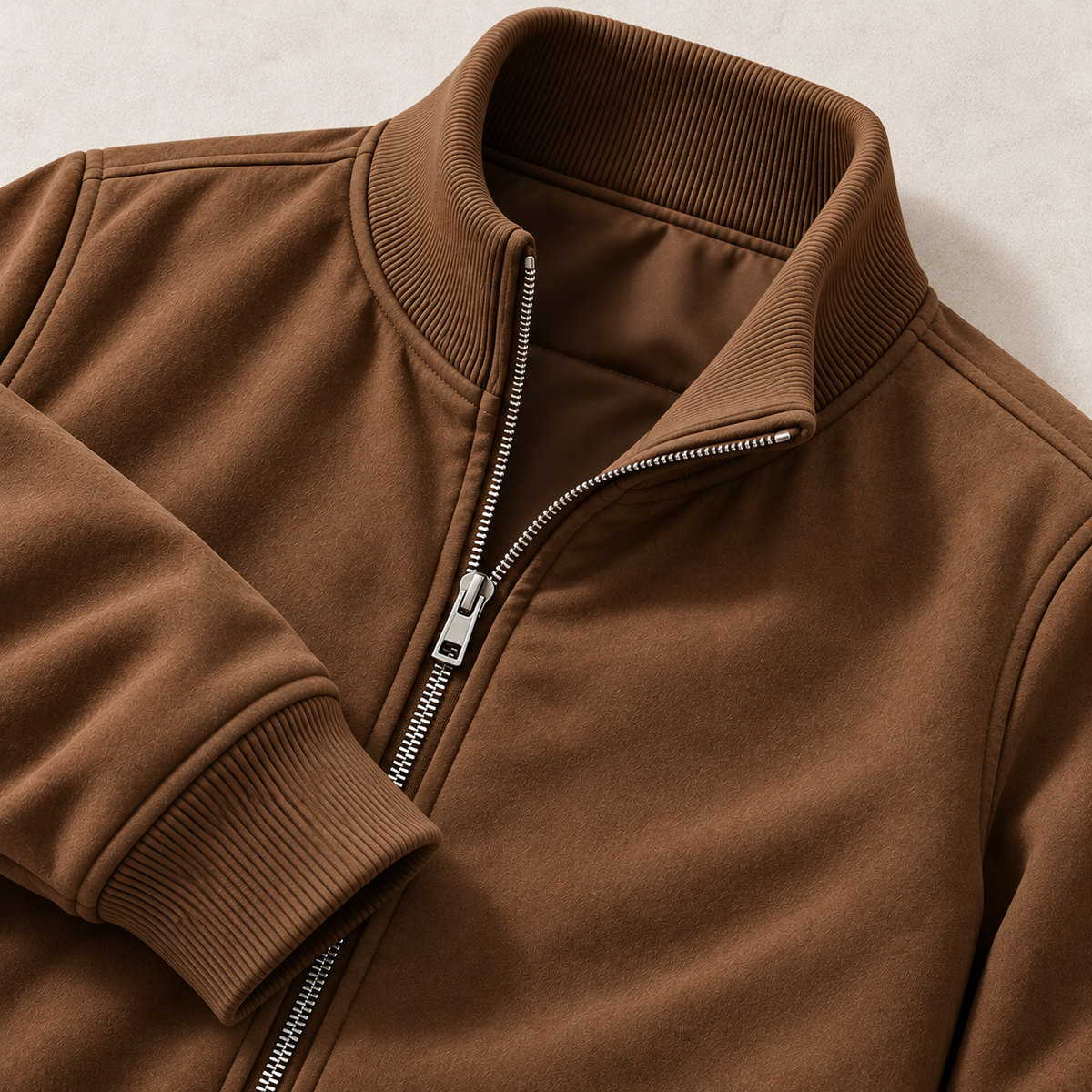 The Corrigan Suede Bomber Jacket