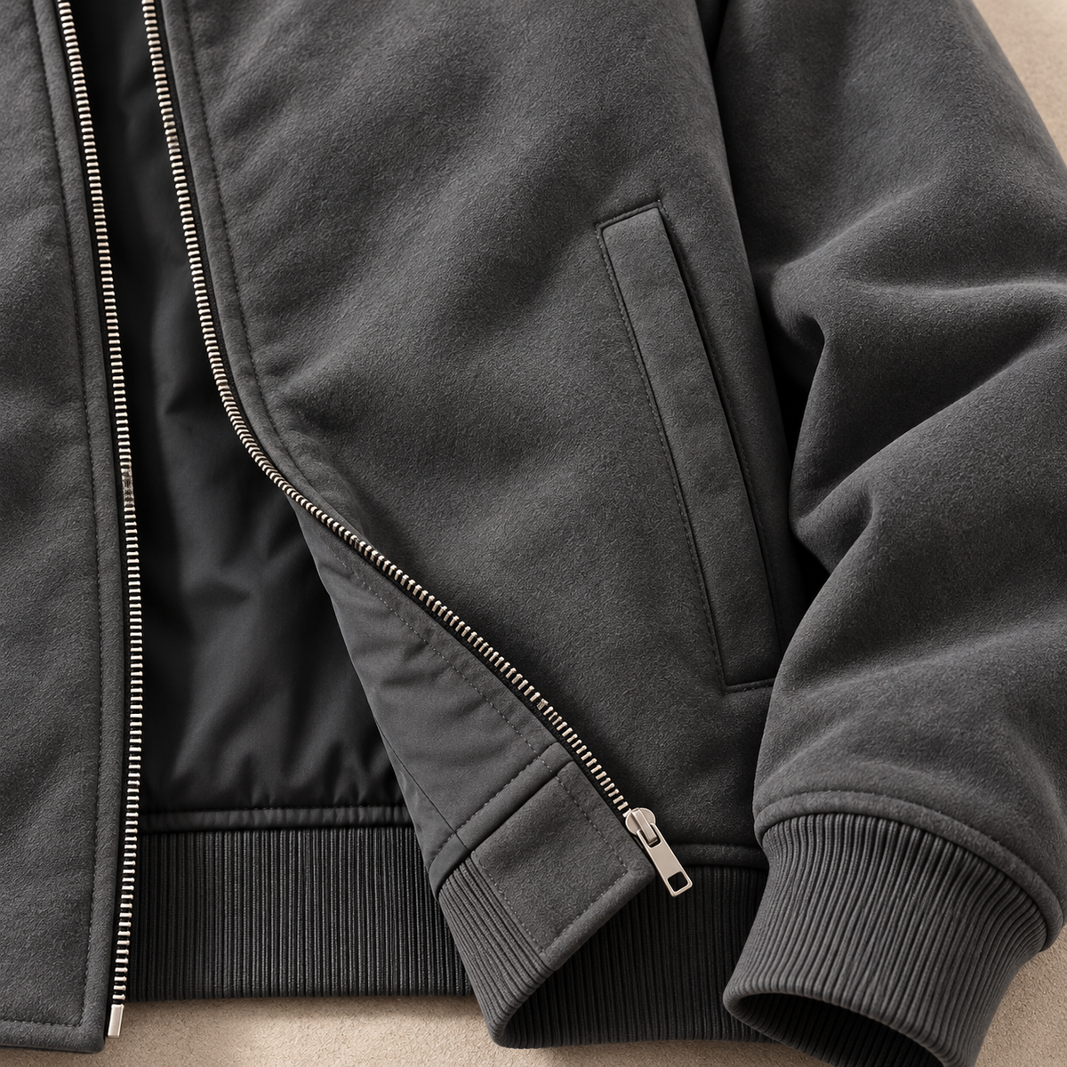 The Corrigan Suede Bomber Jacket