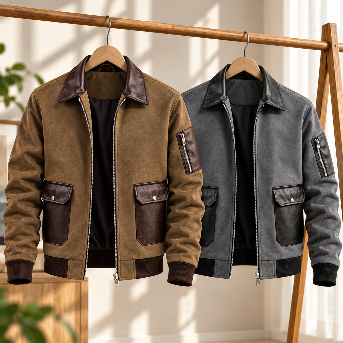 The Bennett Suede Bomber Jacket