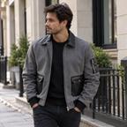 The Bennett Suede Bomber Jacket