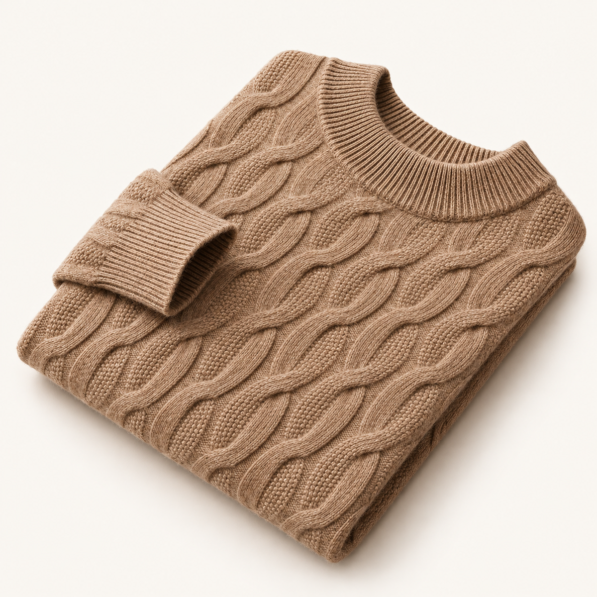 The Ellis Merino Wool Cable Knit Sweater